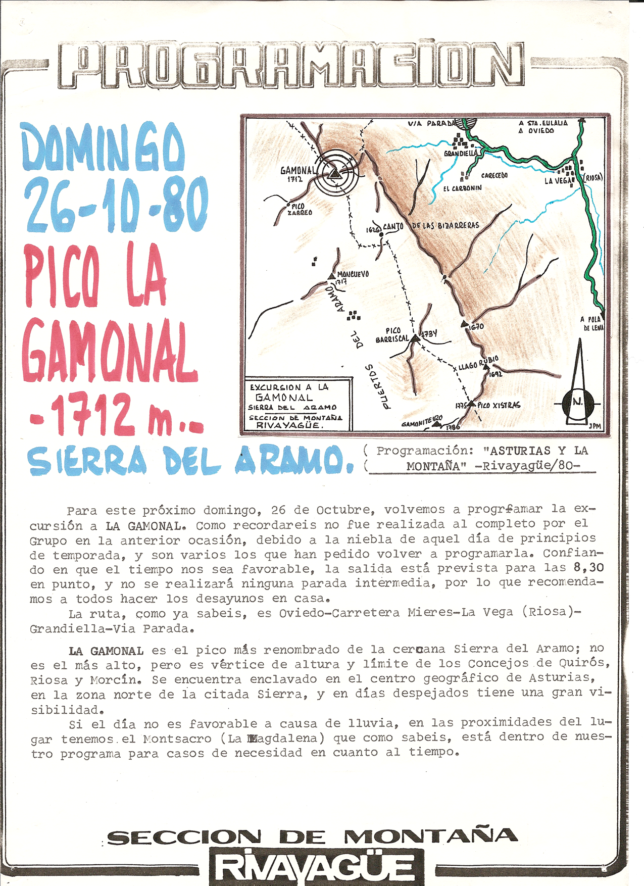 26 octubre, 1980: Pico la Gamonal