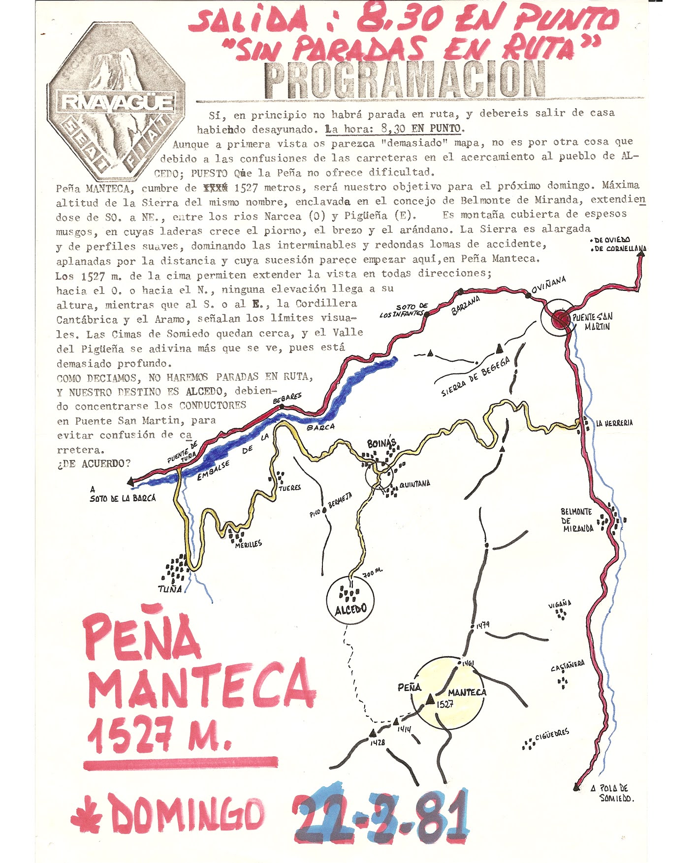 1 marzo, 1981: Peña Manteca