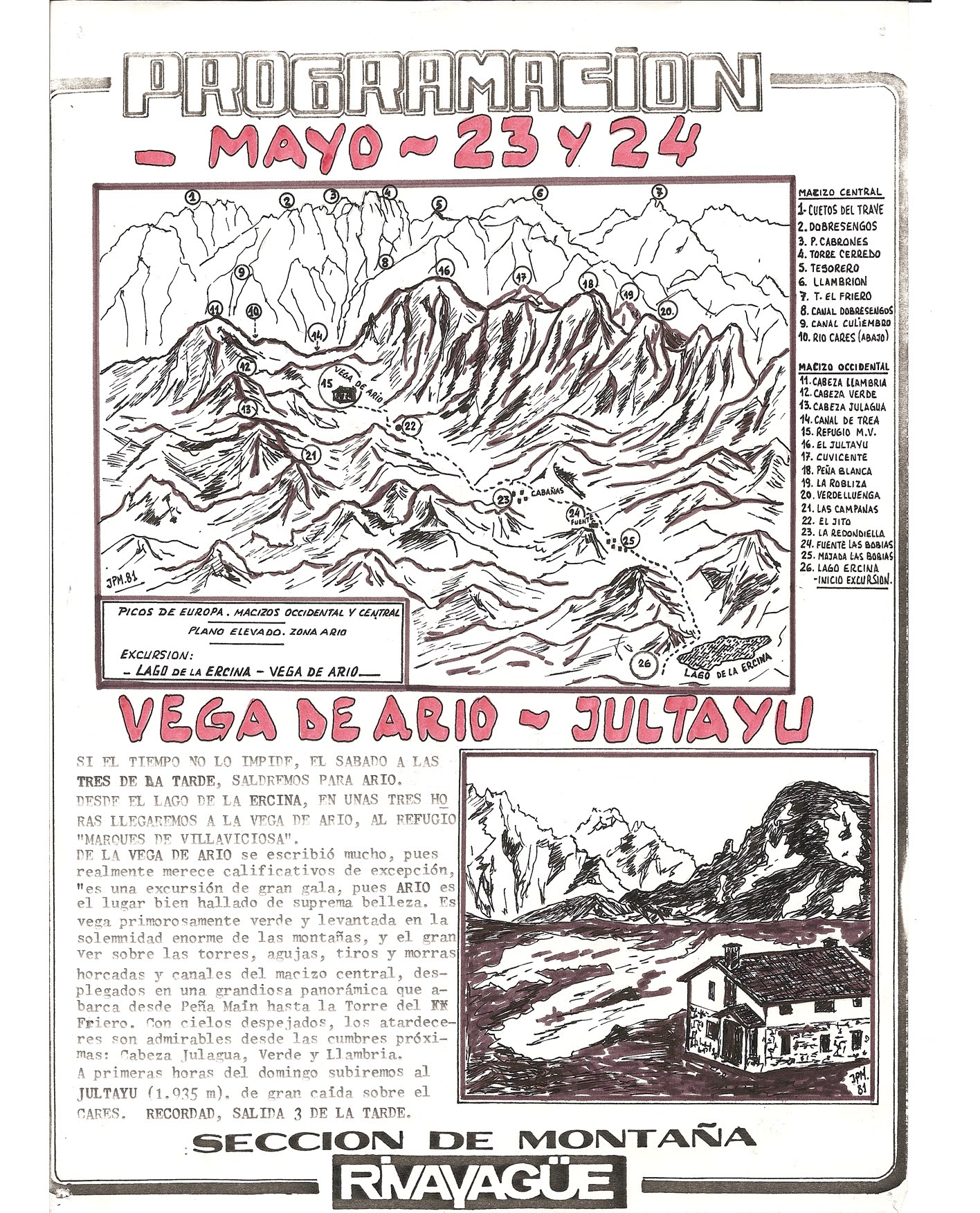 23 y 24 de mayo, 1981: Vega de Ario - Jultayu